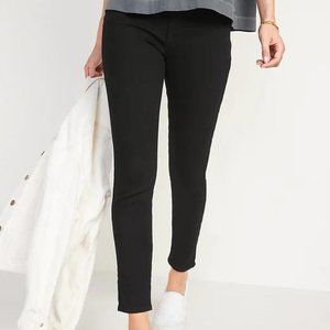 Old Navy Mid-Rise Black Rockstar Super Skinny Jeans for Women New